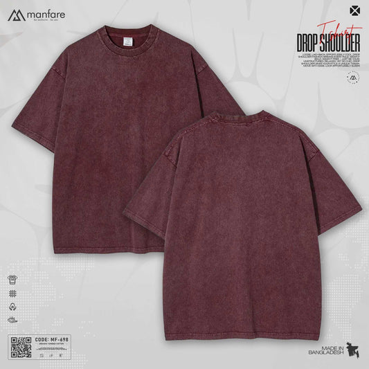 200+ GSM Premium Drop Shoulder T-Shirt | MF-698
