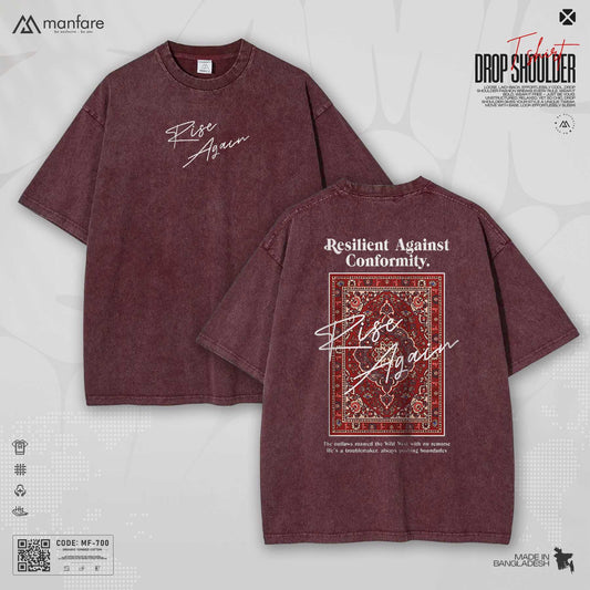 200+ GSM Premium Drop Shoulder T-Shirt | MF-700