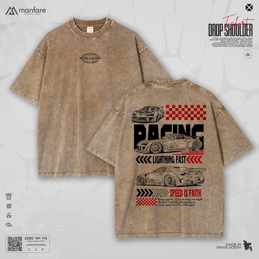 200+ GSM Premium Drop Shoulder T-Shirt | MF-715