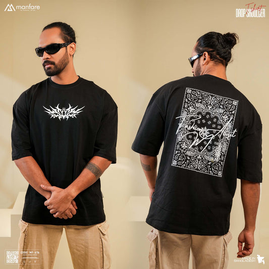 200+ GSM Premium Drop Shoulder T-Shirt | MF-676