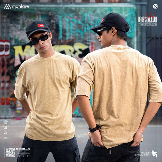 200+ GSM Premium Drop Shoulder T-Shirt | MF-696