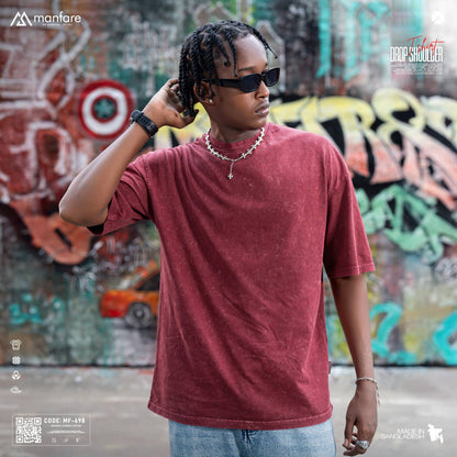 200+ GSM Premium Drop Shoulder T-Shirt | MF-698