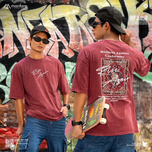 200+ GSM Premium Drop Shoulder T-Shirt | MF-700