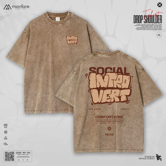 200+ GSM Premium Drop Shoulder T-Shirt | MF-701