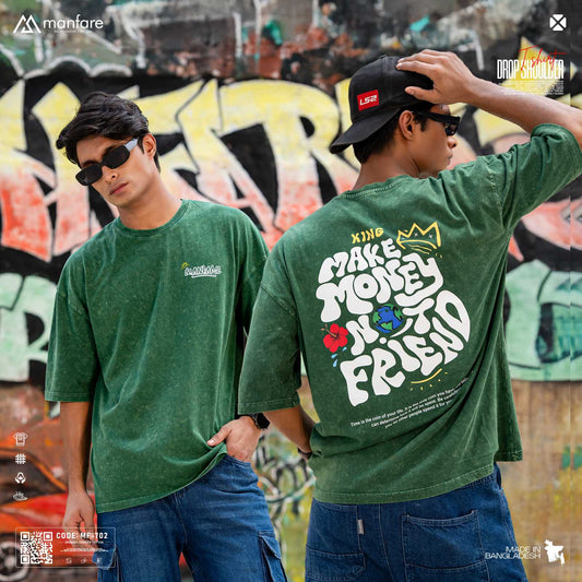 200+ GSM Premium Drop Shoulder T-Shirt | MF-702