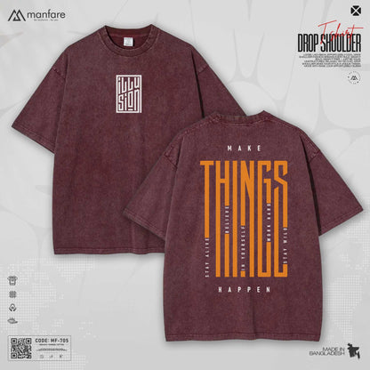 200+ GSM Premium Drop Shoulder T-Shirt | MF-705