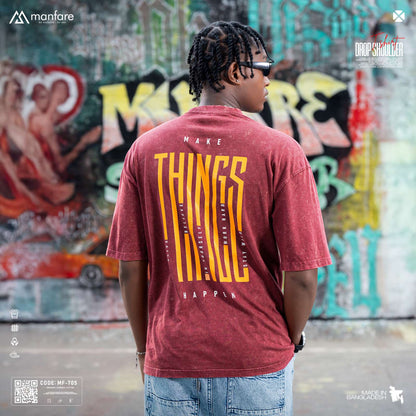 200+ GSM Premium Drop Shoulder T-Shirt | MF-705