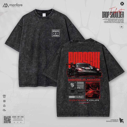 200+ GSM Premium Drop Shoulder T-Shirt | MF-708