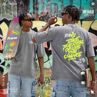 200+ GSM Premium Drop Shoulder T-Shirt | MF-709