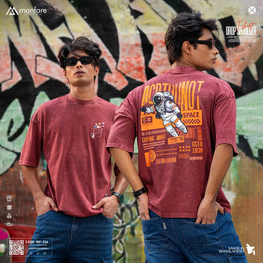 200+ GSM Premium Drop Shoulder T-Shirt | MF-714