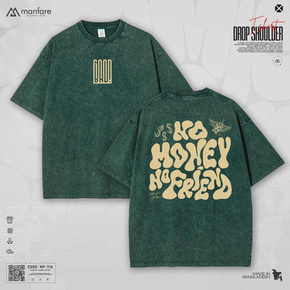 200+ GSM Premium Drop Shoulder T-Shirt | MF-716