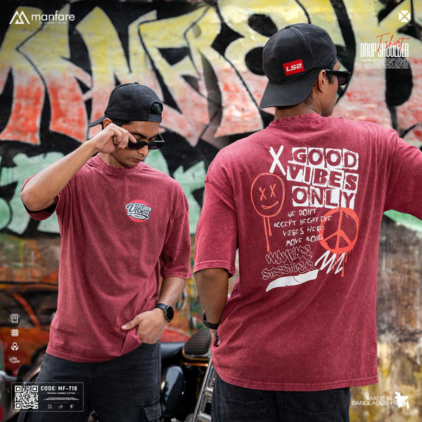 200+ GSM Premium Drop Shoulder T-Shirt | MF-718