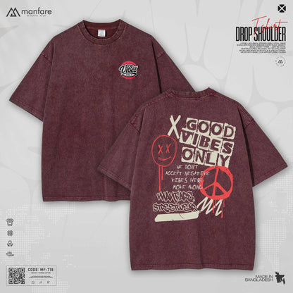 200+ GSM Premium Drop Shoulder T-Shirt | MF-718