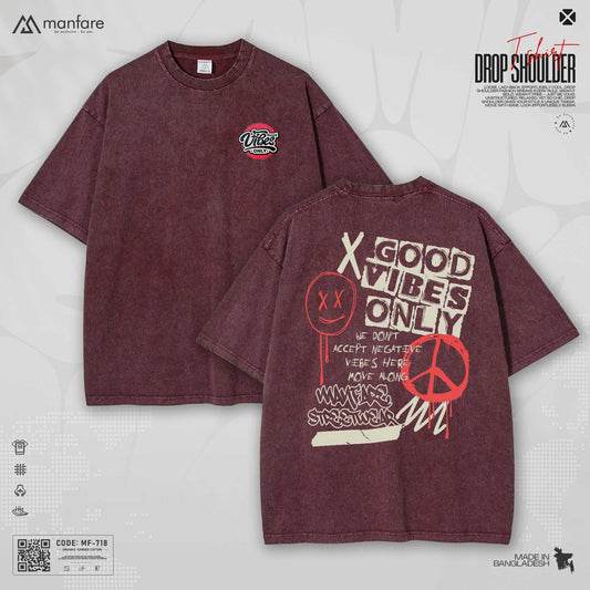 200+ GSM Premium Drop Shoulder T-Shirt | MF-718