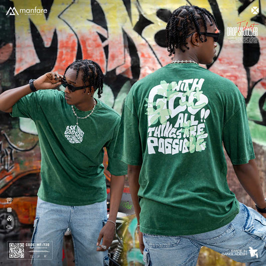 200+ GSM Premium Drop Shoulder T-Shirt | MF-720
