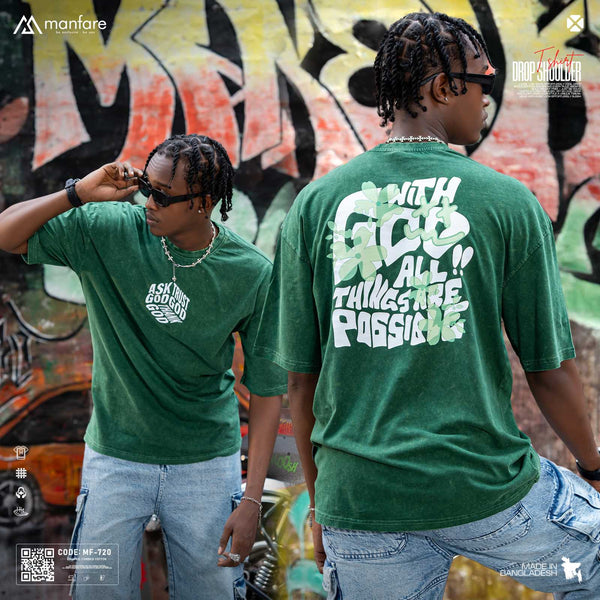 200+ GSM Premium Drop Shoulder T-Shirt | MF-720