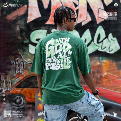 200+ GSM Premium Drop Shoulder T-Shirt | MF-720