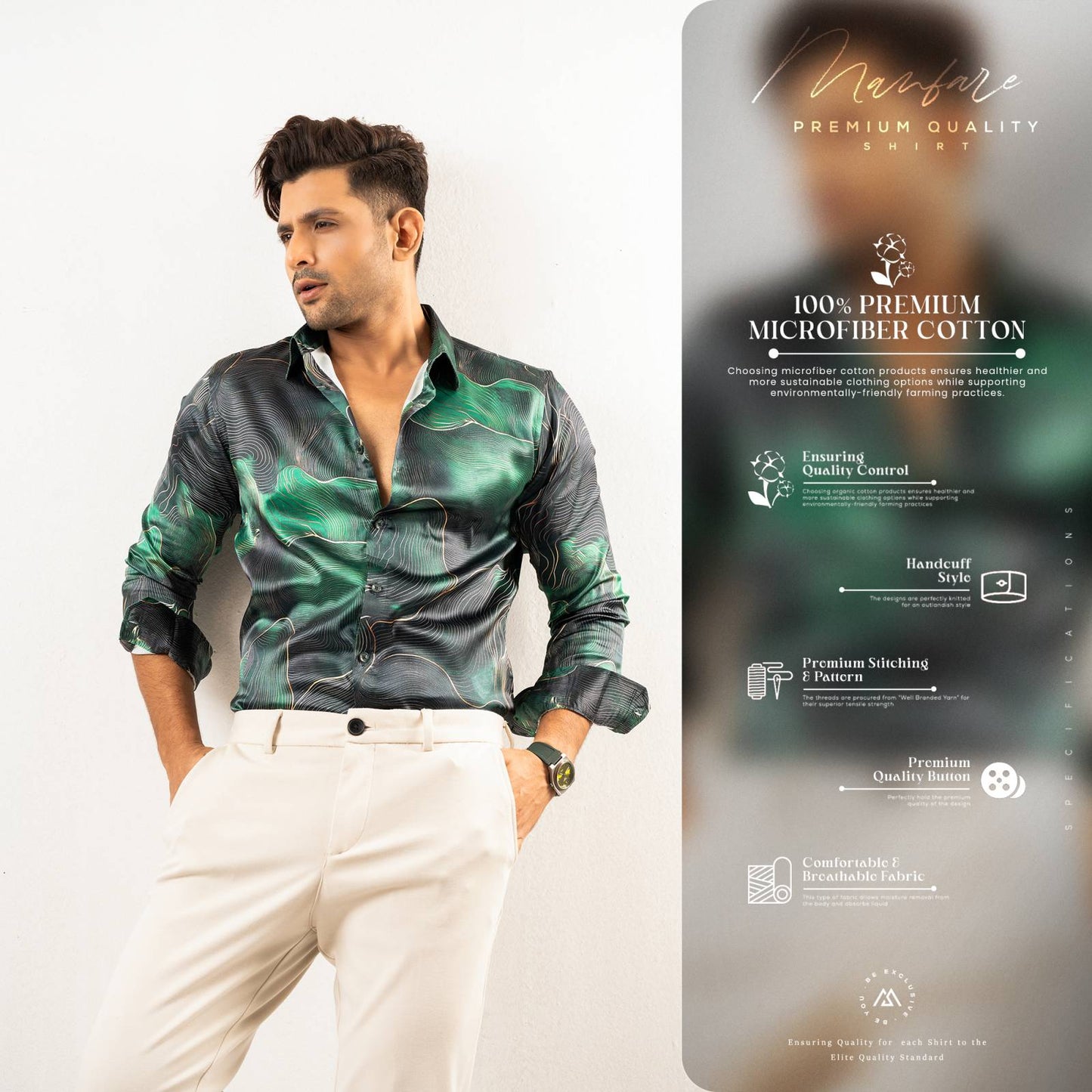 Premium Casual Printed Shirt For Men I MS-102