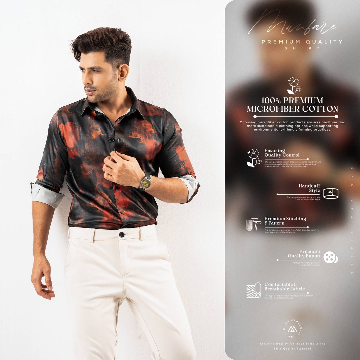 Premium Casual Printed Shirt For Men I MS-111
