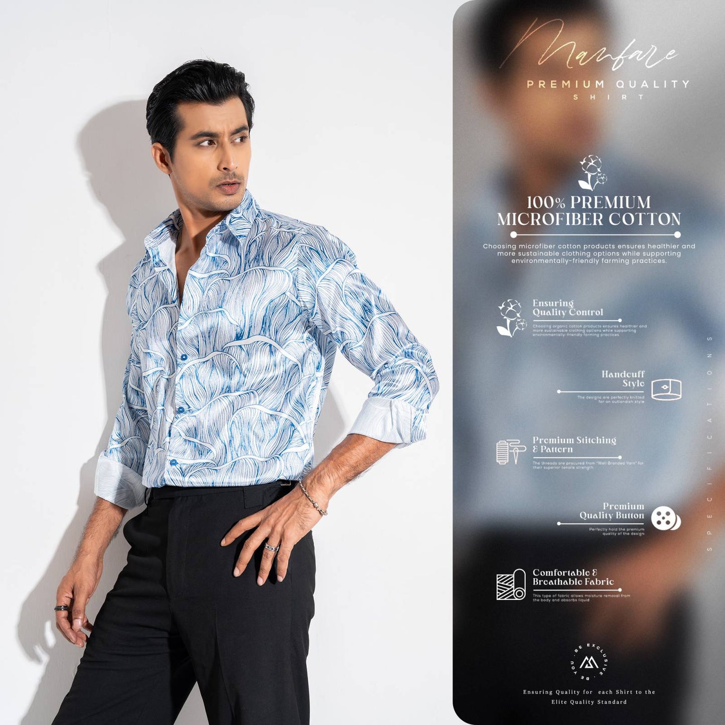 Premium Casual Printed Shirt For Men I MS-114