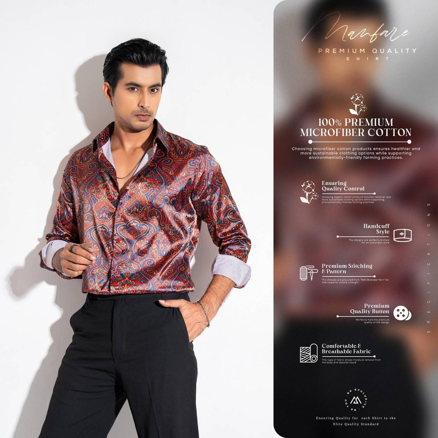 Premium Casual Printed Shirt For Men I MS-115