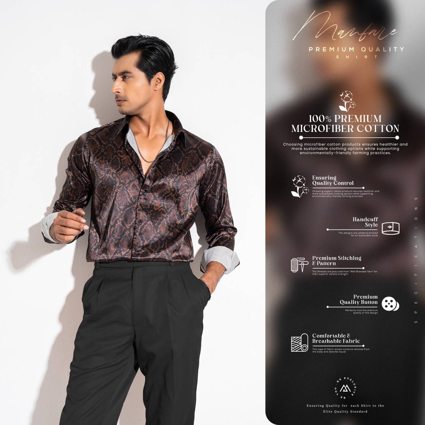 Premium Casual Printed Shirt For Men I MS-116